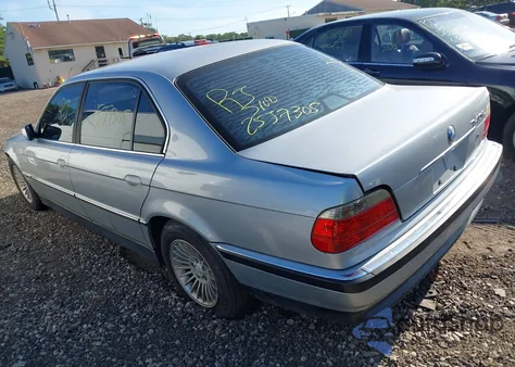 1998 BMW 740Il из США, поврежденный, VIN WBAGJ8328WDM21017